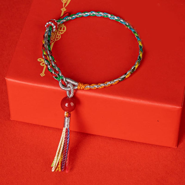 FREE Today: Keep Away Evil Spirits Colorful String Cinnabar Bracelet