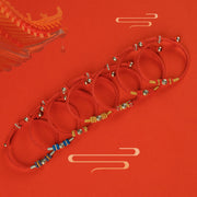 Buddha Stones Red String Chinese Characters Protection Bracelet Bracelet BS 19