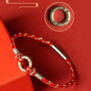 Buddha Stones Red String 925 Sterling Silver Safe Luck Bracelet Bracelet BS 13