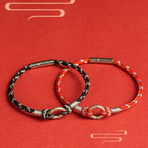 Buddha Stones Red String 925 Sterling Silver Safe Luck Bracelet Bracelet BS 15