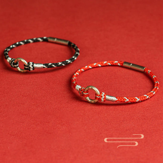 Buddha Stones Red String 925 Sterling Silver Safe Luck Bracelet Bracelet BS 16