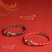 Buddha Stones Red String 925 Sterling Silver Safe Luck Bracelet Bracelet BS 17