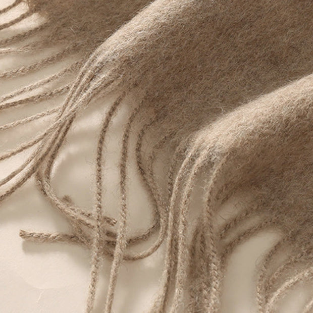 Buddha Stones Wool Shawl Begonia Embroidery Tassel Winter Cozy Travel Scarf Wrap (Extra 30% Off | USE CODE: FS30) - image 3