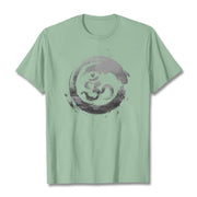 Buddha Stones Om Lotus Cotton Tee T-shirt