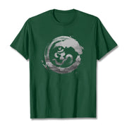 Buddha Stones Om Lotus Cotton Tee T-shirt T-Shirts BS ForestGreen 2XL