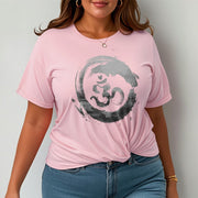 Buddha Stones Om Lotus Cotton Tee T-shirt T-Shirts BS 16