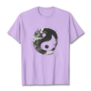 Buddha Stones Yin Yang Cotton Tee T-shirt T-Shirts BS Plum 2XL