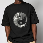 Buddha Stones Yin Yang Cotton Tee T-shirt T-Shirts BS 6