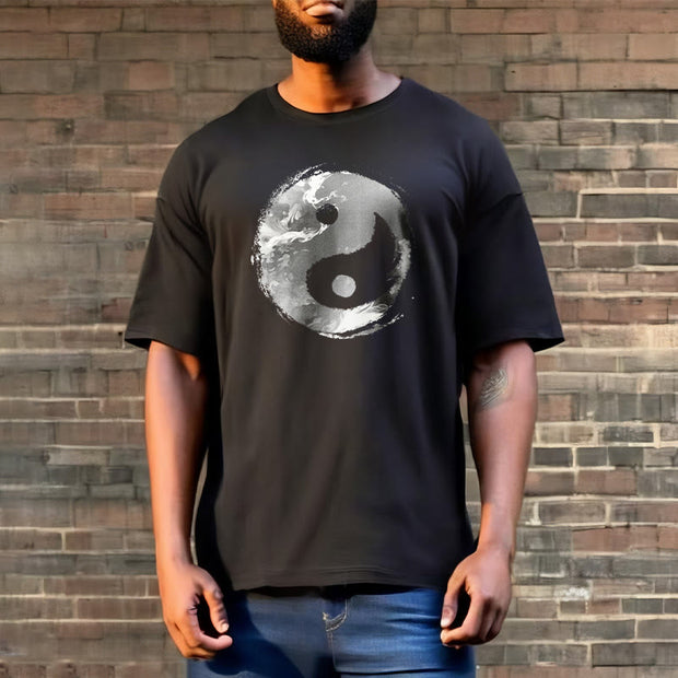 Buddha Stones Yin Yang Cotton Tee T-shirt T-Shirts BS 7