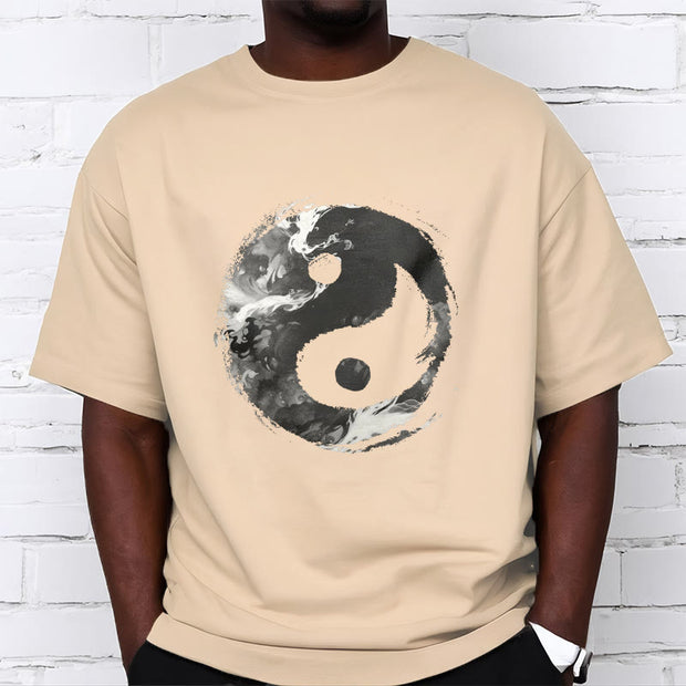 Buddha Stones Yin Yang Cotton Tee T-shirt T-Shirts BS 13