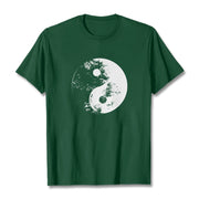 Buddha Stones Yin Yang Tai Chi Pattern Cotton Tee T-shirt T-Shirts BS ForestGreen 2XL