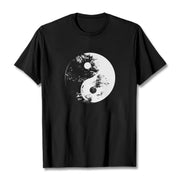 Buddha Stones Yin Yang Tai Chi Pattern Cotton Tee T-shirt