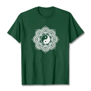 Buddha Stones Mandala Yin Yang Cotton Tee T-shirt T-Shirts BS ForestGreen 2XL