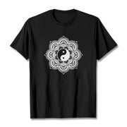 Buddha Stones Mandala Yin Yang Cotton Tee T-shirt T-Shirts BS Black 2XL