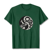 Buddha Stones Phoenix Yin Yang Cotton Tee T-shirt