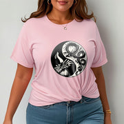 Buddha Stones Phoenix Yin Yang Cotton Tee T-shirt