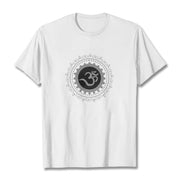 Buddha Stones Om Mandala Pattern Cotton Tee T-shirt