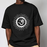 Buddha Stones Om Mandala Pattern Cotton Tee T-shirt