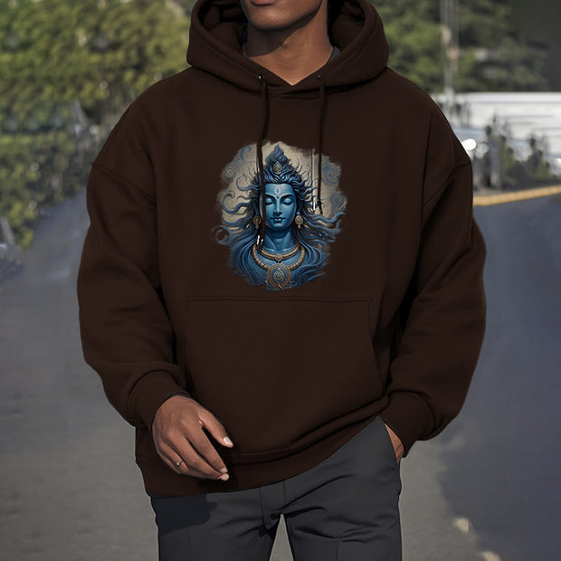 Buddha Stones OM NAMAH SHIVAYA Buddha Fleece Lined Polyester Hoodie