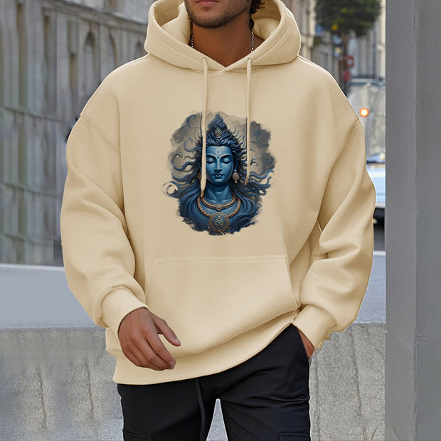 Buddha Stones OM NAMAH SHIVAYA Buddha Fleece Lined Polyester Hoodie