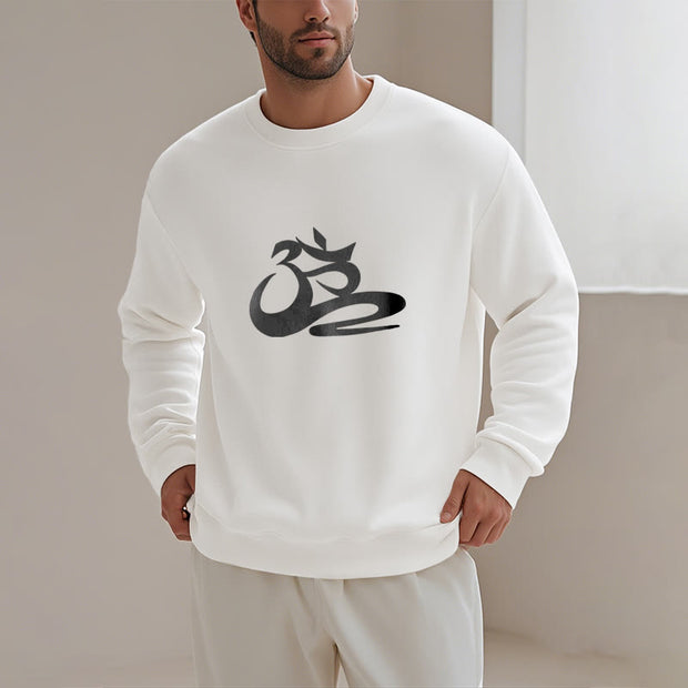 Buddha Stones OM Fleece Lined Polyester Sweatshirt