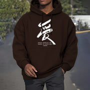 Buddha Stones Ai Radiate Boundless Love Towards The Entire World Fleece Lined Polyester Hoodie