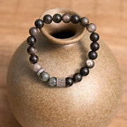 FREE Today: Strength And Courage Black Obsidian Eagle's Eye Stone Bracelet FREE FREE 3