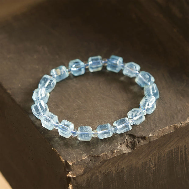 Buddha Stones Blue Topaz Clarity Bracelet