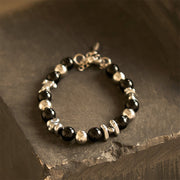 Buddha Stones Black Onyx Fortune Bracelet