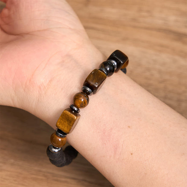 FREE Today: Inner Peace And Healing Various Crystals Lava Rock Bracelet