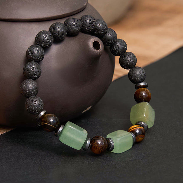 FREE Today: Inner Peace And Healing Various Crystals Lava Rock Bracelet