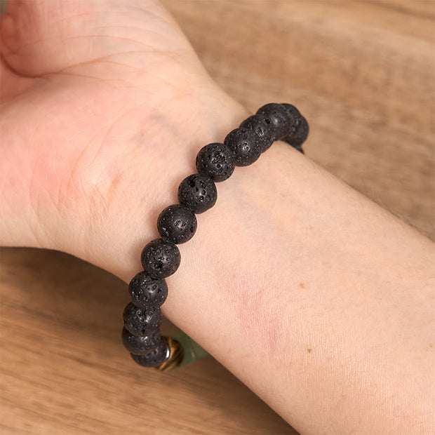 FREE Today: Inner Peace And Healing Various Crystals Lava Rock Bracelet