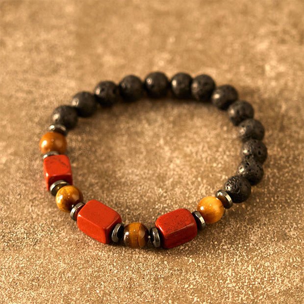 FREE Today: Inner Peace And Healing Various Crystals Lava Rock Bracelet