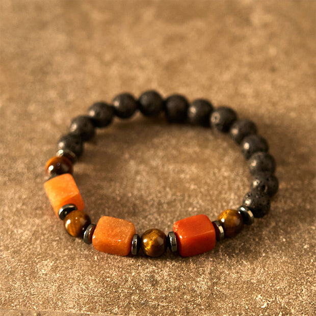 FREE Today: Inner Peace And Healing Various Crystals Lava Rock Bracelet