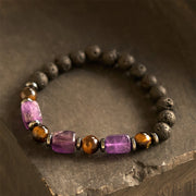 FREE Today: Inner Peace And Healing Various Crystals Lava Rock Bracelet