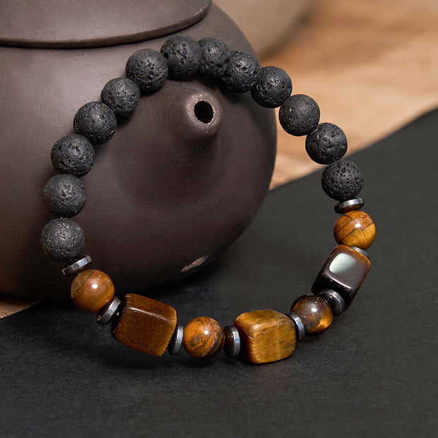 FREE Today: Inner Peace And Healing Various Crystals Lava Rock Bracelet