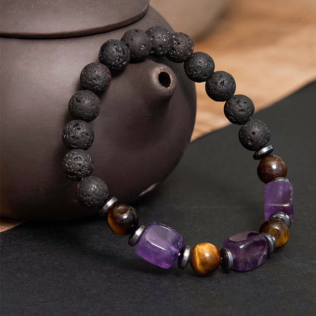 FREE Today: Inner Peace And Healing Various Crystals Lava Rock Bracelet FREE FREE 1