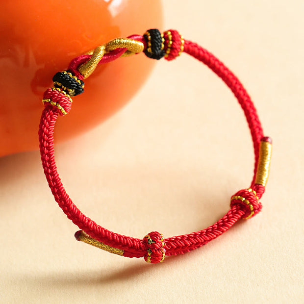 FREE Today: Strength Connection Handmade Ingot Pattern Braided String Bracelet