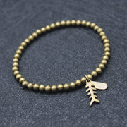 Buddha Stones Copper Fish Bone Healing Bracelet