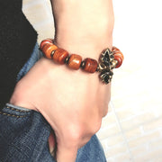 Buddha Stones Yak Bone Copper Strength Bracelet Bracelet BS 10