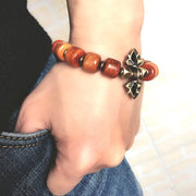 Buddha Stones Yak Bone Copper Strength Bracelet Bracelet BS 9