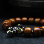 Buddha Stones Yak Bone Copper Strength Bracelet Bracelet BS 7