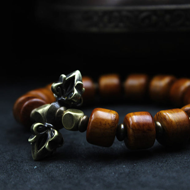 Buddha Stones Yak Bone Copper Strength Bracelet Bracelet BS 1