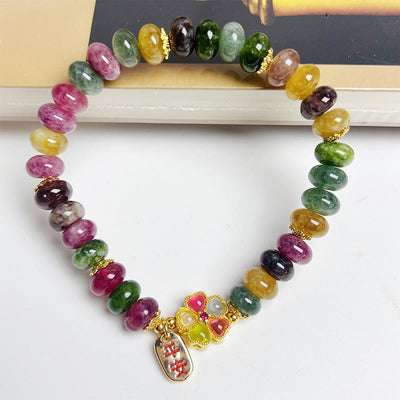 Buddha Stones Tourmaline Jade Love Bracelet