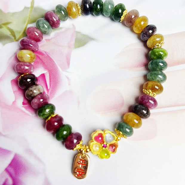 Buddha Stones Tourmaline Jade Love Bracelet