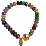 Buddha Stones Tourmaline Jade Love Bracelet