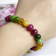 Buddha Stones Tourmaline Wisdom Flower Bracelet