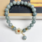 Buddha Stones Jade Abundance Flower Bracelet