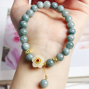 Buddha Stones Jade Abundance Flower Bracelet