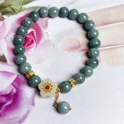 Buddha Stones Jade Abundance Flower Bracelet